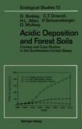 Acidic Deposition and Forest Soils