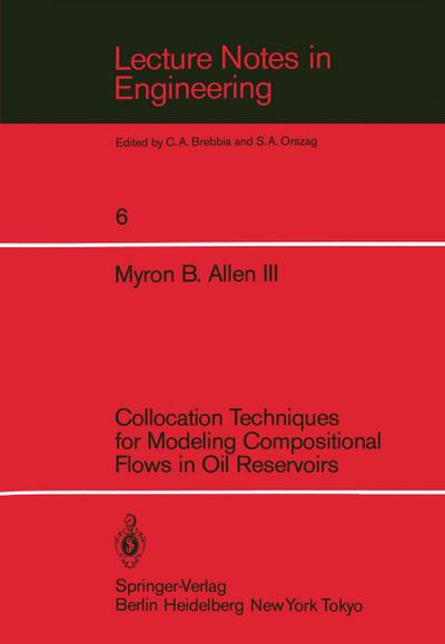 Collocation Techniques for Modeling Compositional Flows in Oil Reservoirs
