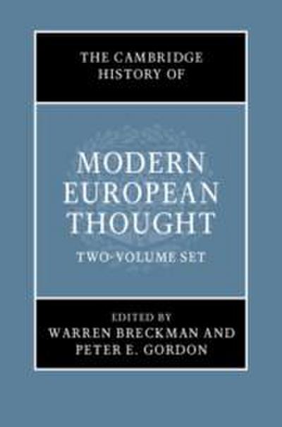The Cambridge History of Modern European Thought 2 Volume Hardback Set