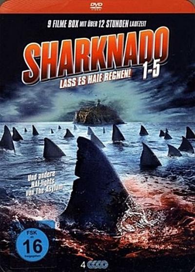 Sharknado 1-5 - Lass es Haie regnen!, 4 DVD