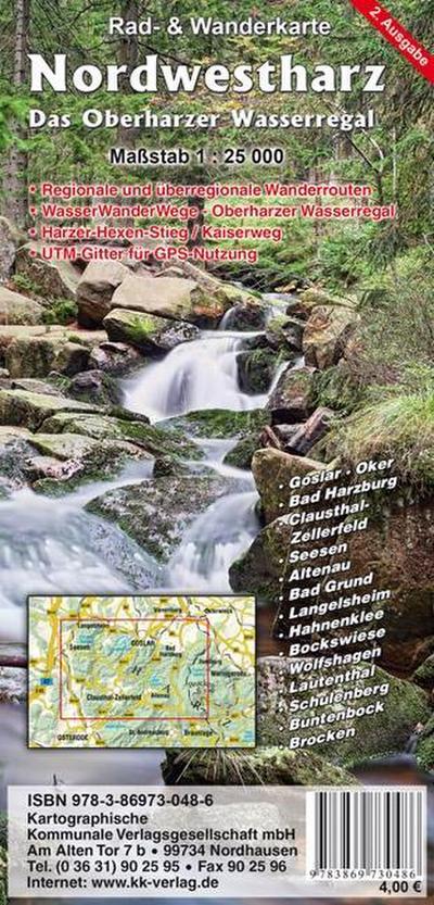KKV Rad- und Wanderkarte Nordwestharz