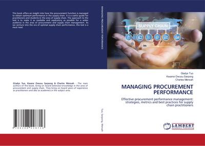 MANAGING PROCUREMENT PERFORMANCE
