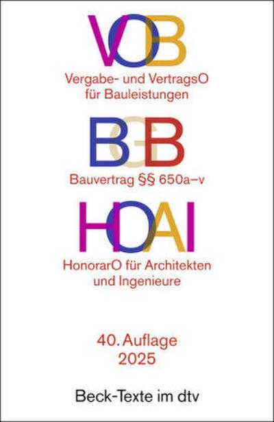 VOB / BGB  / HOAI