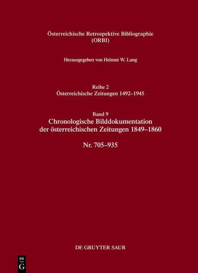 Bibliographie der österreichischen Zeitungen 1492-1945