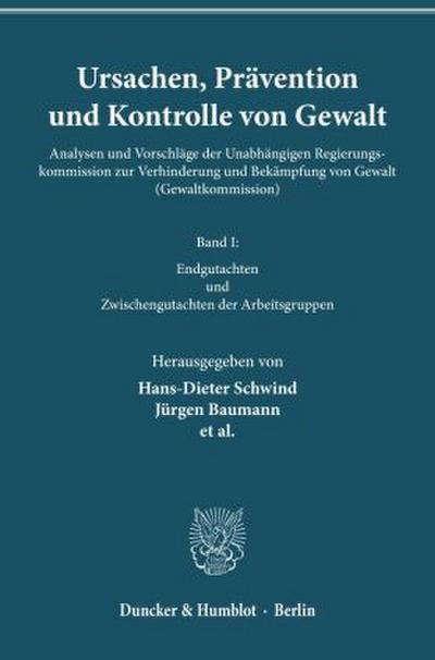 Ursachen, Prävention und Kontrolle von Gewalt.