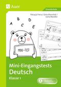 Mini-Eingangstests Deutsch - Klasse 1