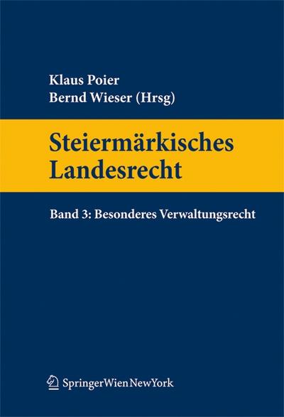 Steiermärkisches Landesrecht Besonderes Verwaltungsrecht