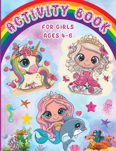 Activity Book for Girls Ages 4-6