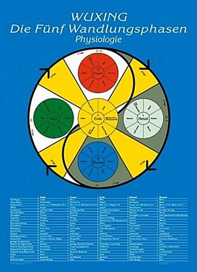Wuxing Die fünf Wandlungsphasen - Physiologie, Tafel