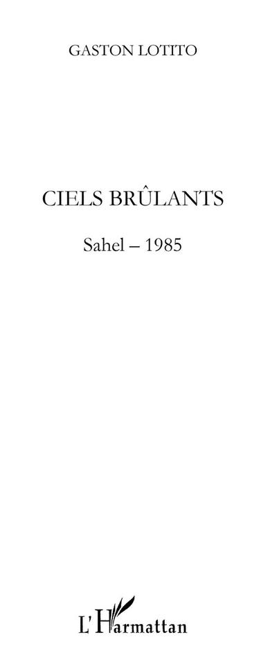 Ciels brulants