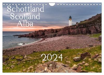 Schottland - Scotland - Alba (Wandkalender 2024 DIN A4 quer), CALVENDO Monatskalender