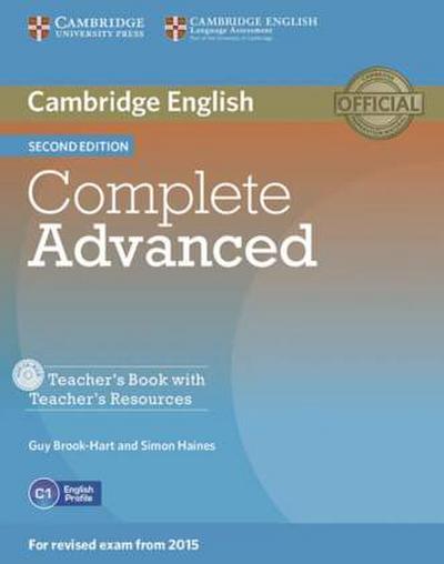 Complete Advanced, Second edition Teacher’s Book with Teacher’s Resources CD-ROM