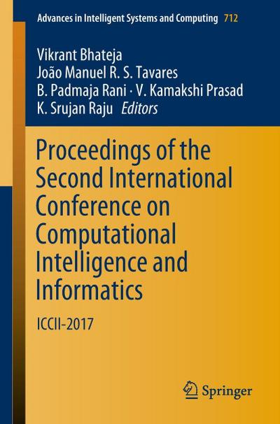 Proceedings of the Second International Conference on Computational Intelligence and Informatics