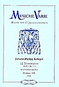 12 Triosonaten Band 1-4für 2 Violinen und Bc (Orgel)