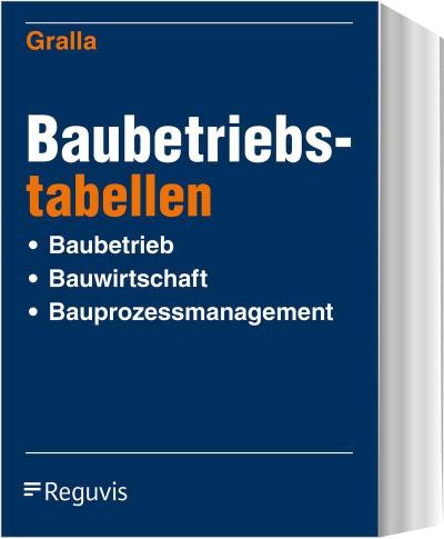 Baubetriebstabellen