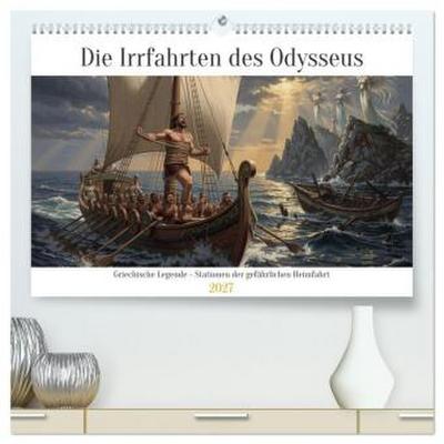 Die Irrfahrten des Odysseus (hochwertiger Premium Wandkalender 2027 DIN A2 quer), Kunstdruck in Hochglanz