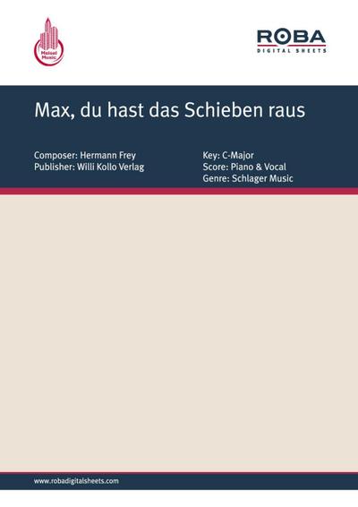 Max, du hast das Schieben raus