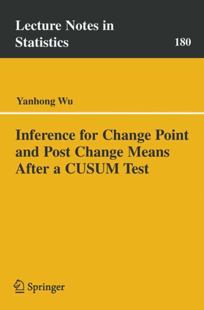 Inference for Change Point and Post Change Means After a Cusum Test