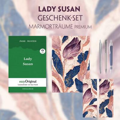 Lady Susan Geschenkset (Softcover + Audio-Online) + Marmorträume Schreibset Premium, m. 1 Beilage, m. 1 Buch
