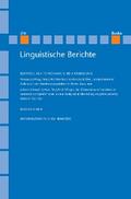 Linguistische Berichte Heft 276