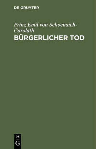 Bürgerlicher Tod