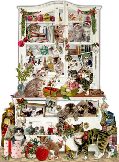 A3-Wand-Adventskalender - Katzen im Advent