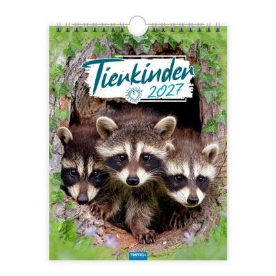 TRÖTSCH - Notizkalender zum Hängen Tierkinder 2027 