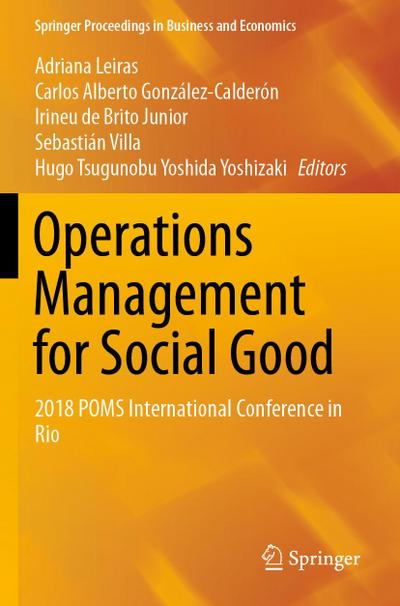 Operations Management for Social Good