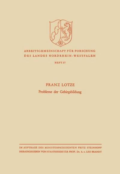 Probleme der Gebirgsbildung