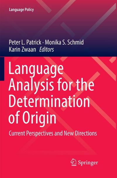 Language Analysis for the Determination of Origin