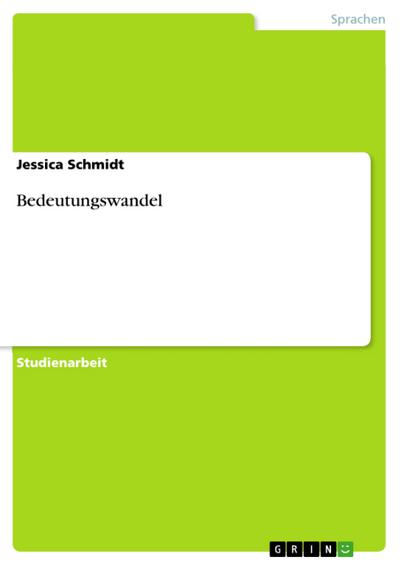 Bedeutungswandel