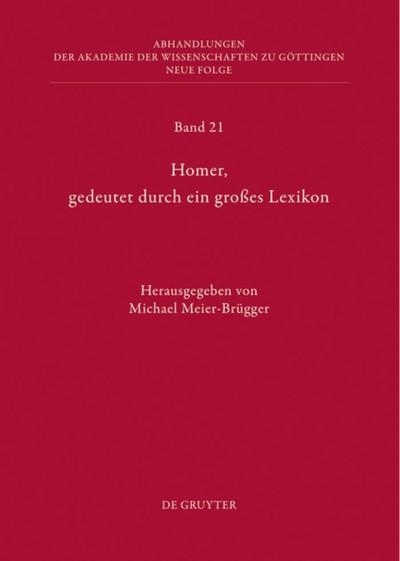 Homer, gedeutet durch ein großes Lexikon
