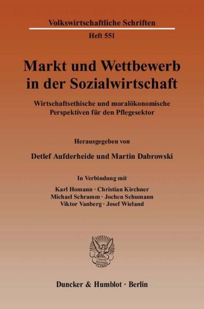 Markt und Wettbewerb in der Sozialwirtschaft