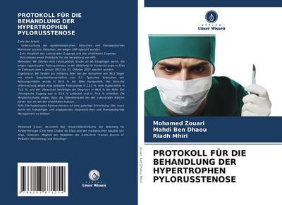 PROTOKOLL FÜR DIE BEHANDLUNG DER HYPERTROPHEN PYLORUSSTENOSE