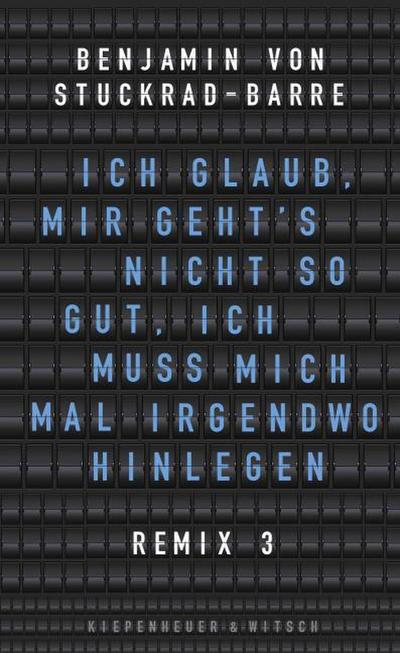 Ich glaub, mir geht’s nicht so gut, ich muss mich mal irgendwo hinlegen