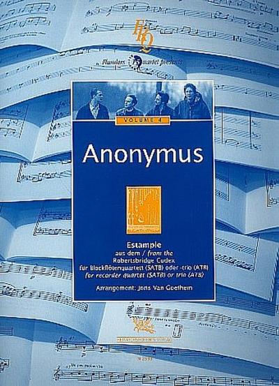 Estampie aus dem Robertsbridge Codexfor 4 recorders (SATB)