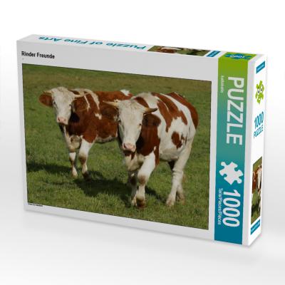 CALVENDO Puzzle Rinder Freunde 1000 Teile Lege-Größe 64 x 48 cm Foto-Puzzle Bild von Kattobello