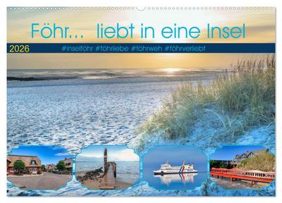 Föhr... liebt in eine Insel (Wandkalender 2026 DIN A2 quer), CALVENDO Monatskalender