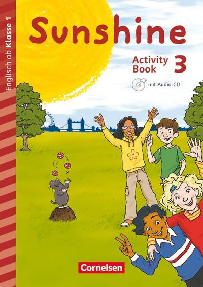 Sunshine - Early Start Edition 3. Schuljahr - Nordrhein-Westfalen - Activity Book mit Audio-CD, Minibildkarten und Faltbox