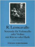Serenadefür Violoncello oder Violino mit Klavier oder Harfe