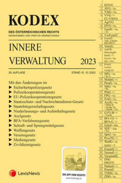 KODEX Innere Verwaltung 2023 - inkl. App
