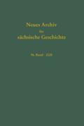 Neues Archiv für sächsische Geschichte, 96. Band 2025