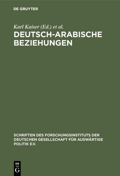 Deutsch-arabische Beziehungen