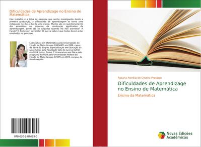 Dificuldades de Aprendizage no Ensino de Matemática