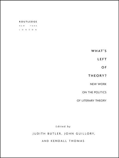 What’s Left of Theory?