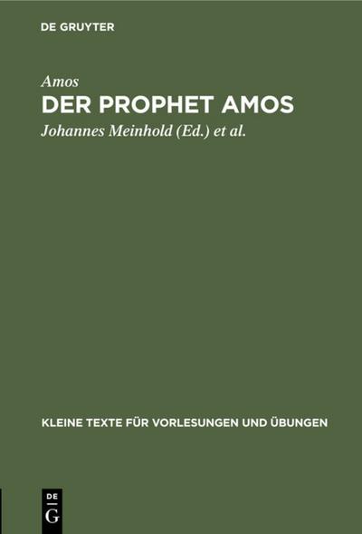 Der Prophet Amos