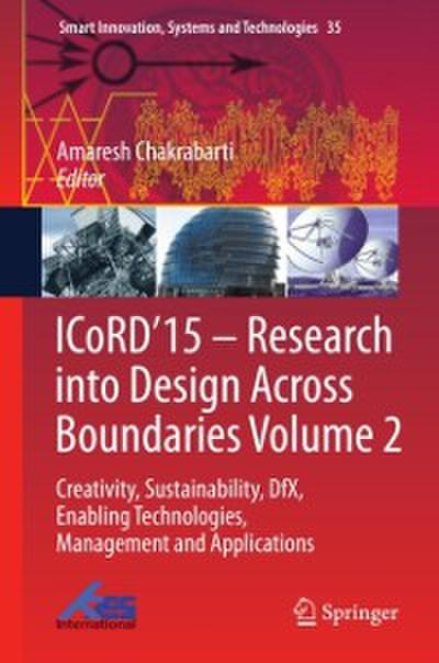 ICoRD’15 – Research into Design Across Boundaries Volume 2