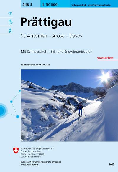 Swisstopo 1 : 50 000 Prättigau Ski