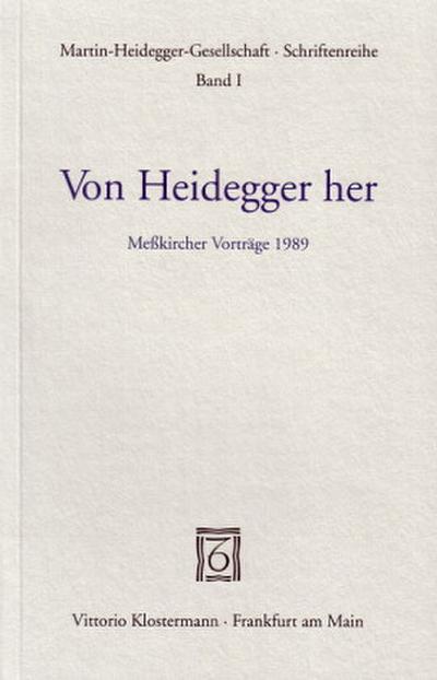 Von Heidegger her