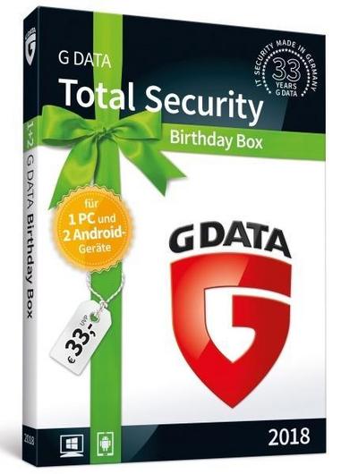 G-Data Total Security 2018 1+2, 1 CD-ROM